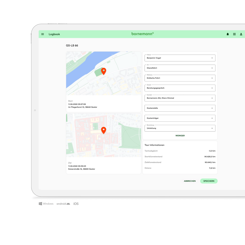 Excel-Tool: Fahrtenbuch bzw. Firmenwagen-Rechner