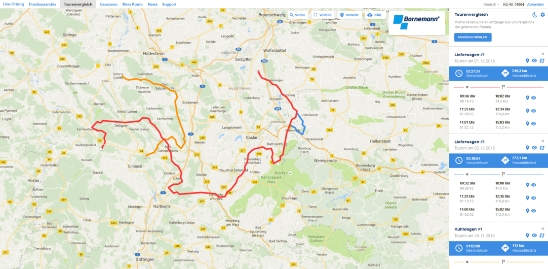 tourenvergleich im bornemann infleet